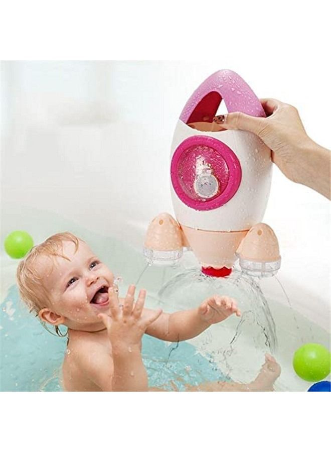Baby water Toy Rocket Rotating Water Spray Bathing Toys Safe ABS Baby Pool Bathroom Squirt Pool Beach Bath Time Fountain Toys for Toddlers Kids