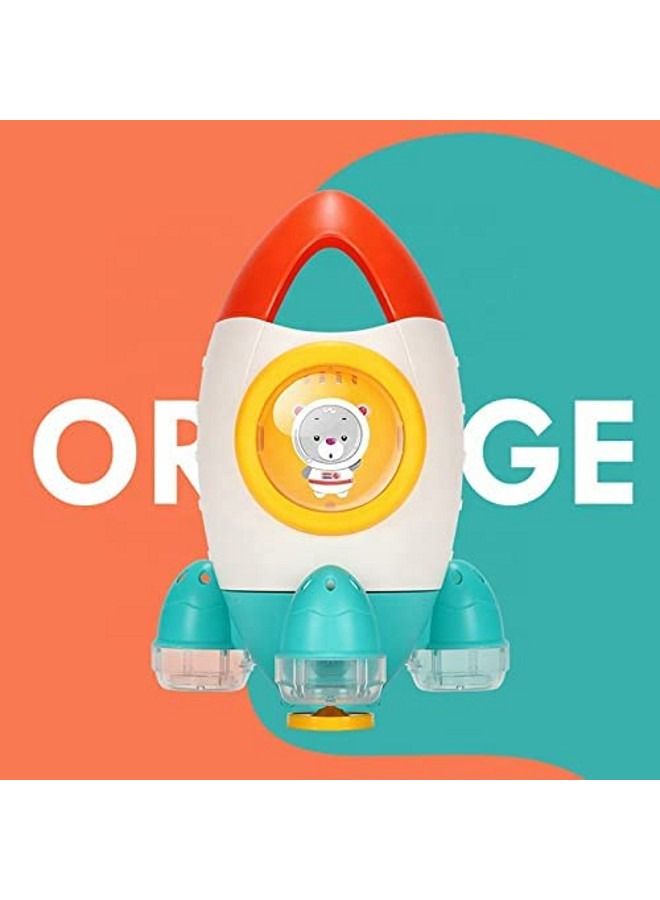 Baby water Toy Rocket Rotating Water Spray Bathing Toys Safe ABS Baby Pool Bathroom Squirt Pool Beach Bath Time Fountain Toys for Toddlers Kids
