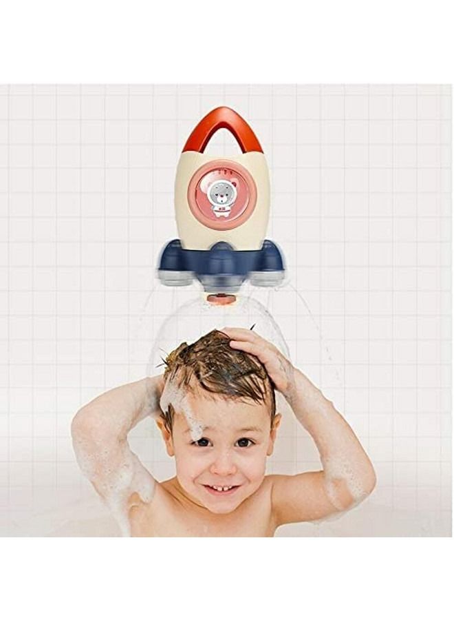Baby water Toy Rocket Rotating Water Spray Bathing Toys Safe ABS Baby Pool Bathroom Squirt Pool Beach Bath Time Fountain Toys for Toddlers Kids