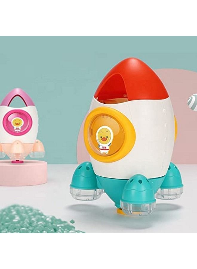 Baby water Toy Rocket Rotating Water Spray Bathing Toys Safe ABS Baby Pool Bathroom Squirt Pool Beach Bath Time Fountain Toys for Toddlers Kids