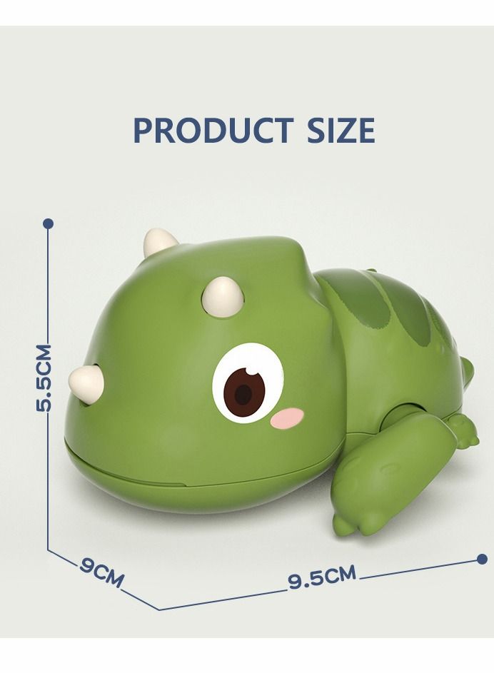 3 Pack Clockwork Playing Dinosaur Baby Bath Toys, Pool Bathroom Bathtub Swimming Cute Fun Toys for Newborn Toddler Boys Girls