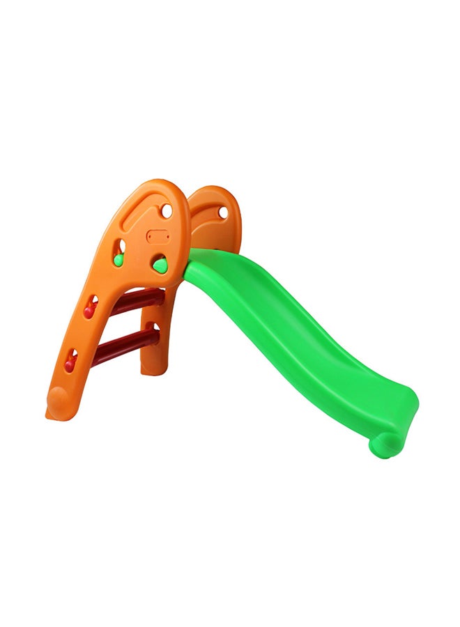 Toddler Two-Color Stitching Climbing Foldable Baby Slide Fun Playground Plastic Kids Sliding Play Set 113x60x70cm
