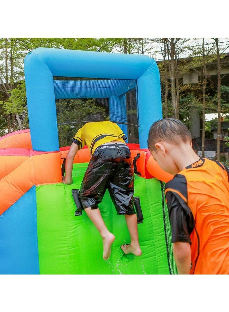 Outdoor Inflatable Bouncer Kids Bouncy Castle With Slide For Children(Bouncer Yellow)