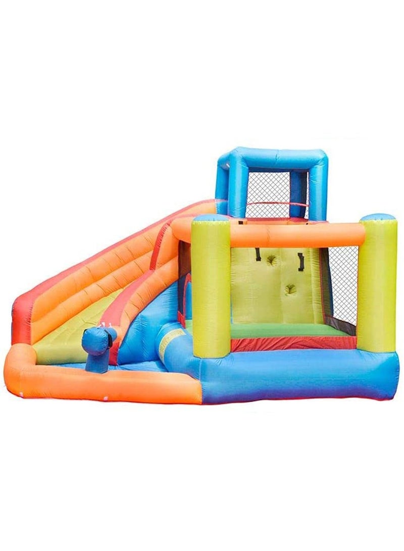 Outdoor Inflatable Bouncer Kids Bouncy Castle With Slide For Children(Bouncer Yellow)