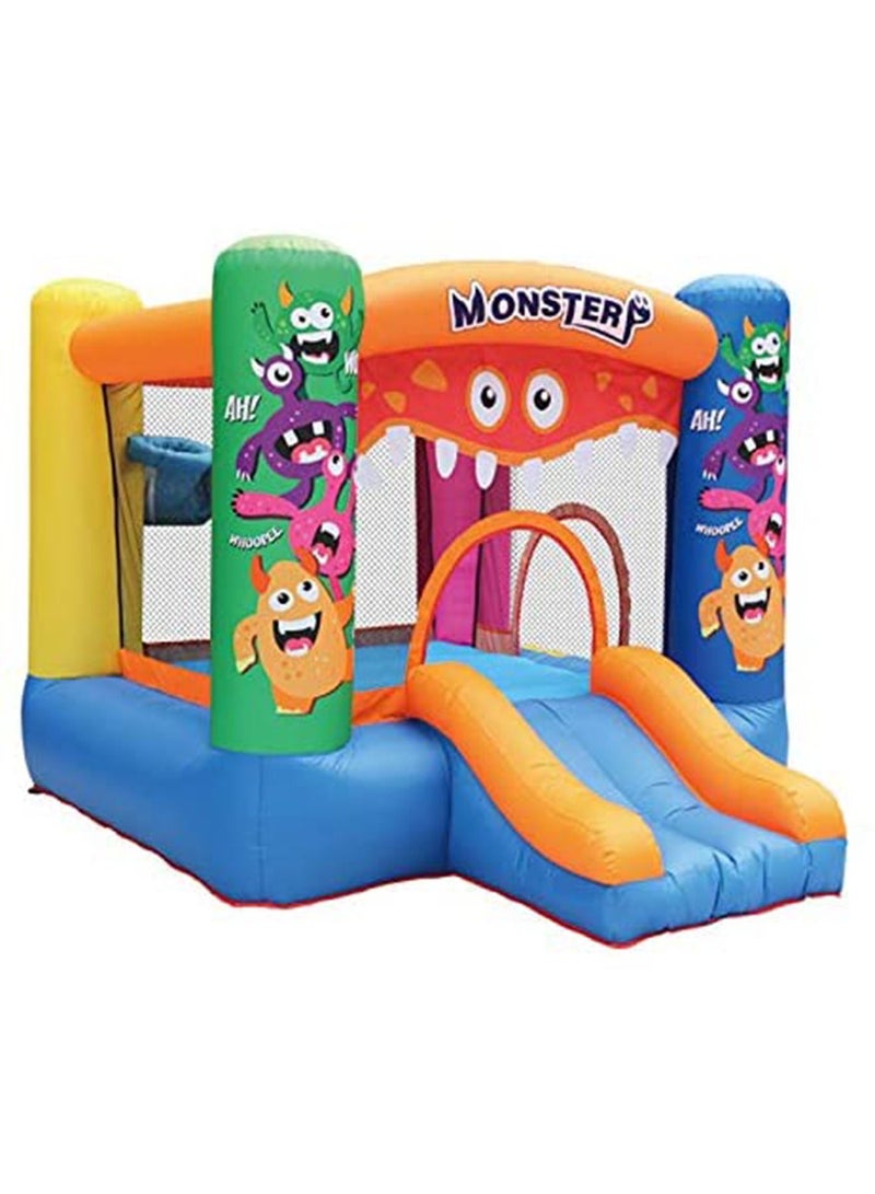 Kids slide Outdoor Inflatable Bouncy Castle For Children(Monster Blue)