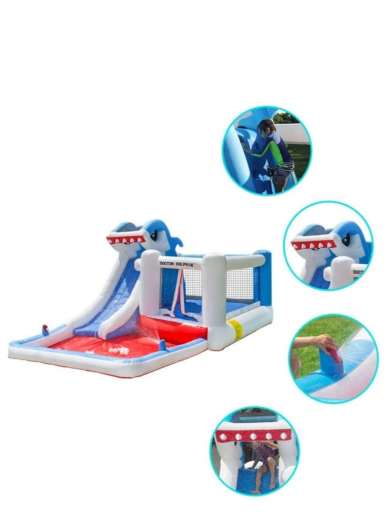 Shark Design Inflatable Water Slide For Children ( Big Shark)