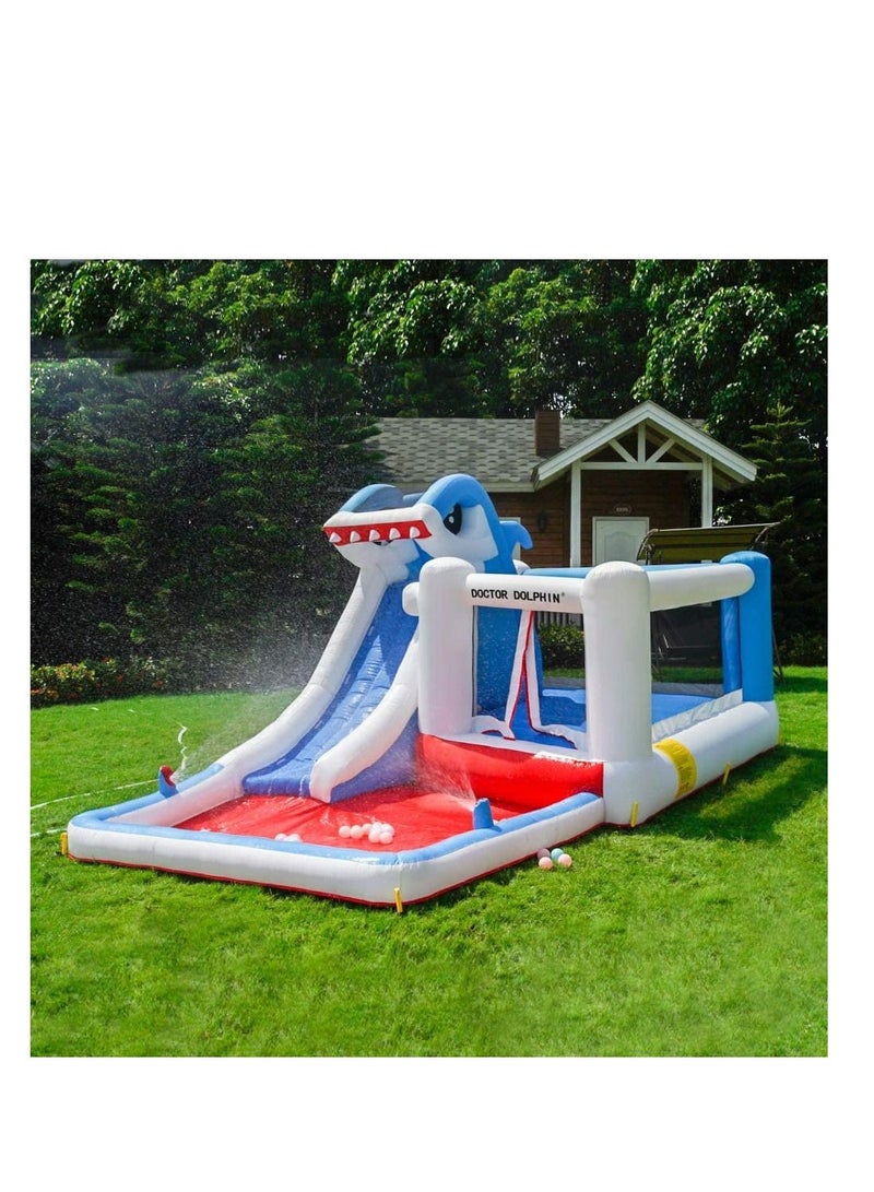 Shark Design Inflatable Water Slide For Children ( Big Shark)