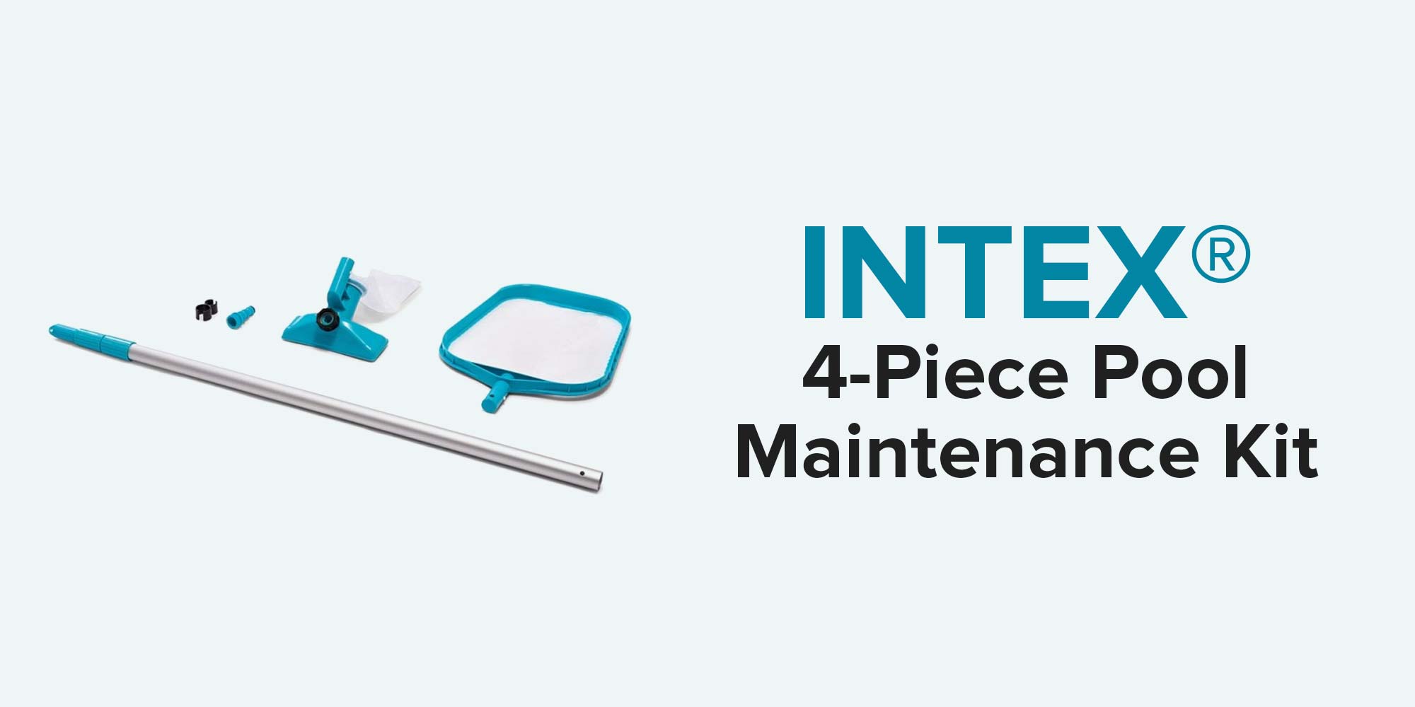4-Piece Pool Maintenance Kit 28x10x93cm
