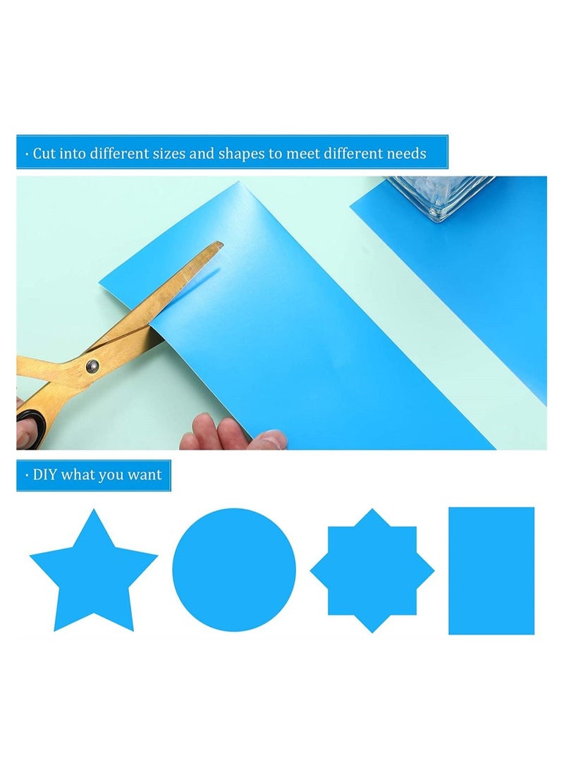 Pool Repair Patch SYOSI 30 Pieces Self-Adhesive PVC Vinyl Boat Repair Kit Plastic Inflatable Pool Repair Patch Kit Blue