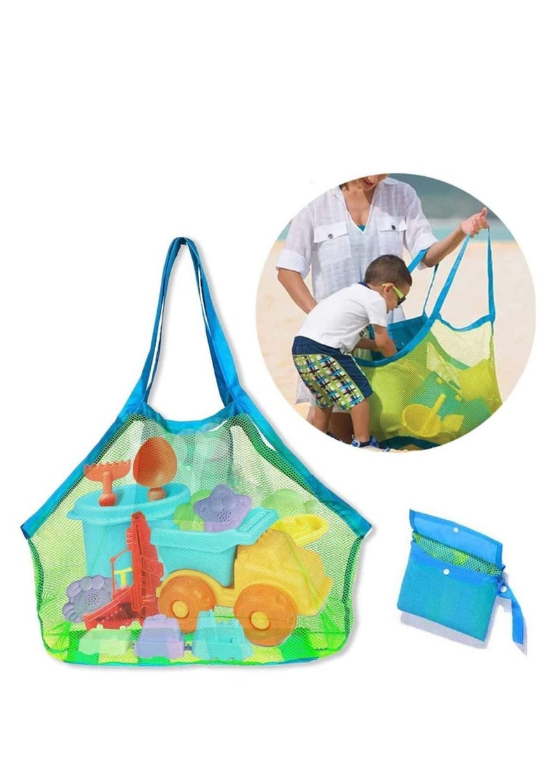 Sand Beach Mesh Storage Bag for Kids Summer Shell Toys Clothes Tote Bags Holding Children’s Market Grocery Picnic