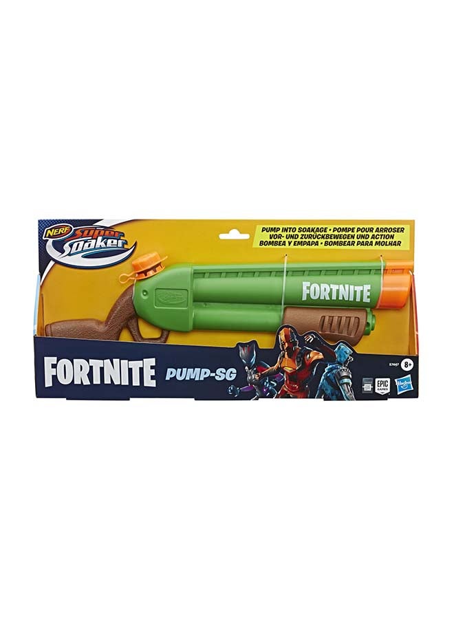 Nerf Super Soaker Fortnite Pump-SG Water Blaster -- Pump-Action Soakage -- For Youth, Teens, Adults