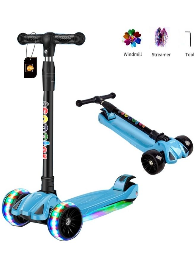 Flash Wheel Music Light Folding Pedal Scooter