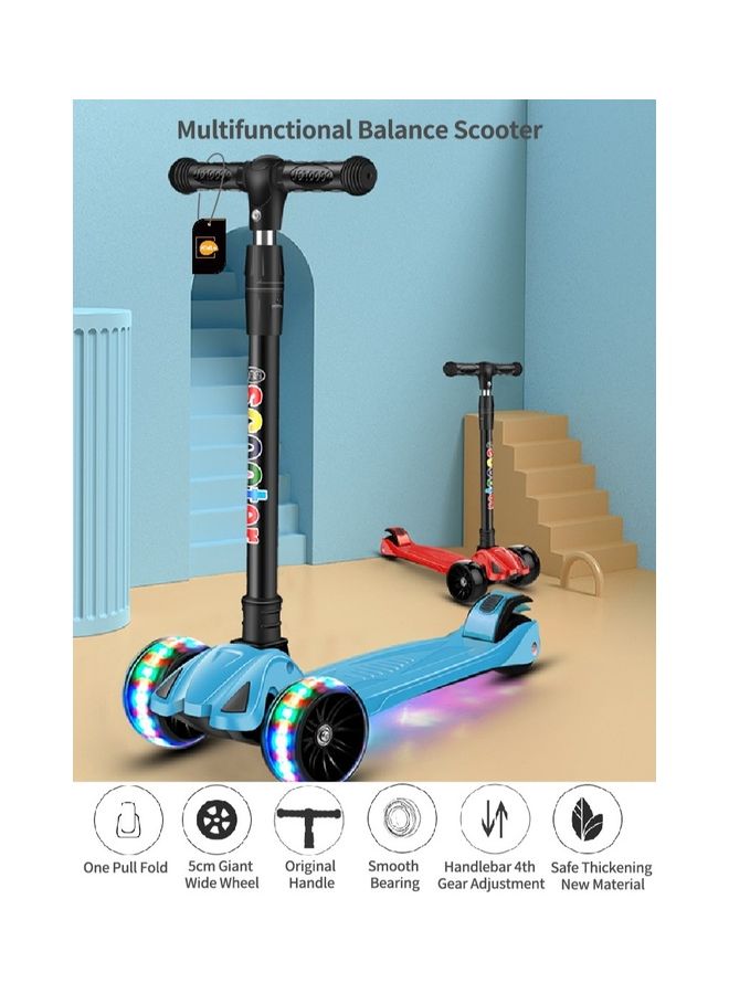 Flash Wheel Music Light Folding Pedal Scooter