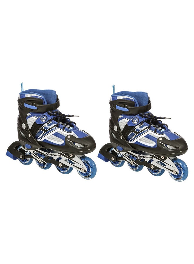 Top Gear TG-9006 Skate Shoes with Protection Set, Blue/Black/Grey