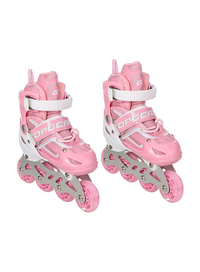 Top Gear TG-9006 Skate Shoes with Protection Set, Pink/White