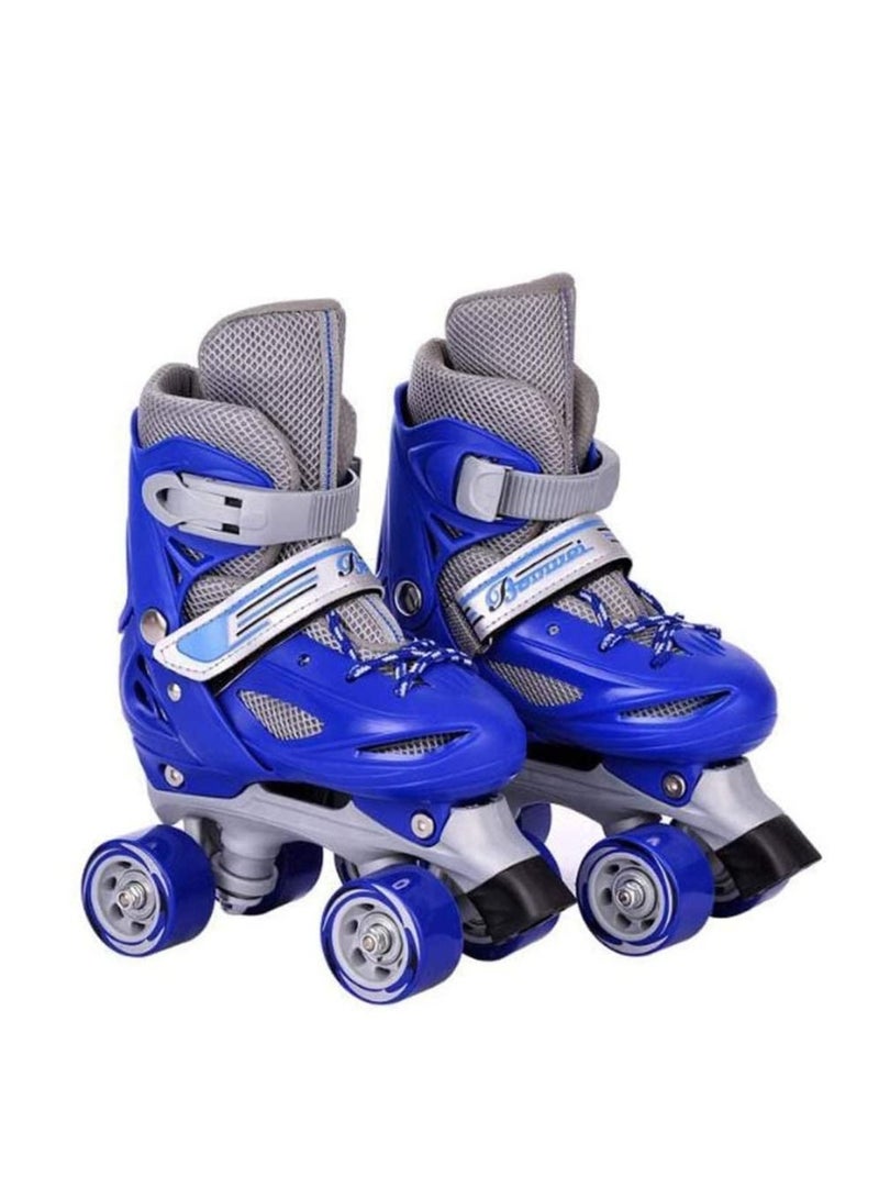 Kids Skating Shoes With 4 Adjustable Size, Children Roller Skates