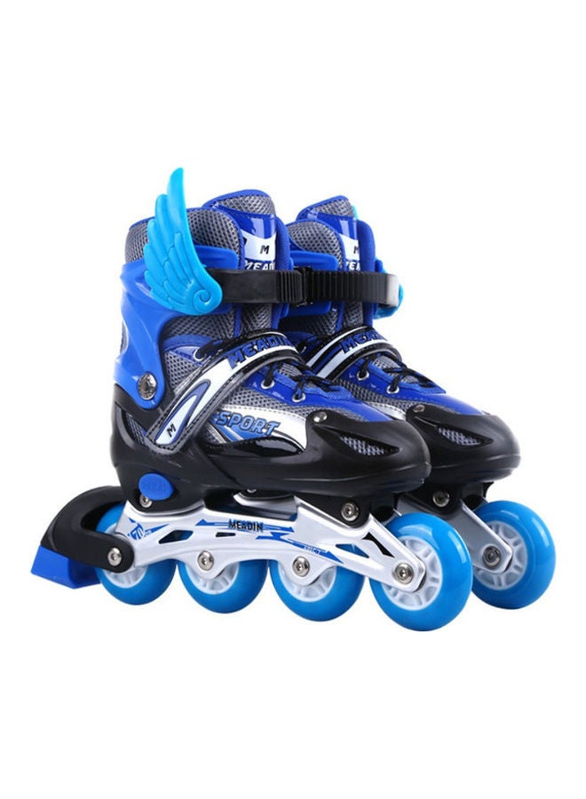 Adjustable Inline Roller Skates With Flashing Wheels EU26-33cm