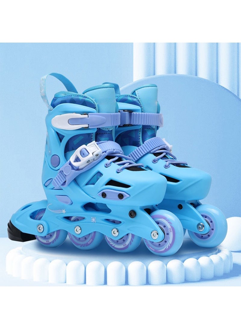 Kids Adjustable Skating Shoes with Four PU Wheel Professional Design Convert able into 3 Mode Wheel