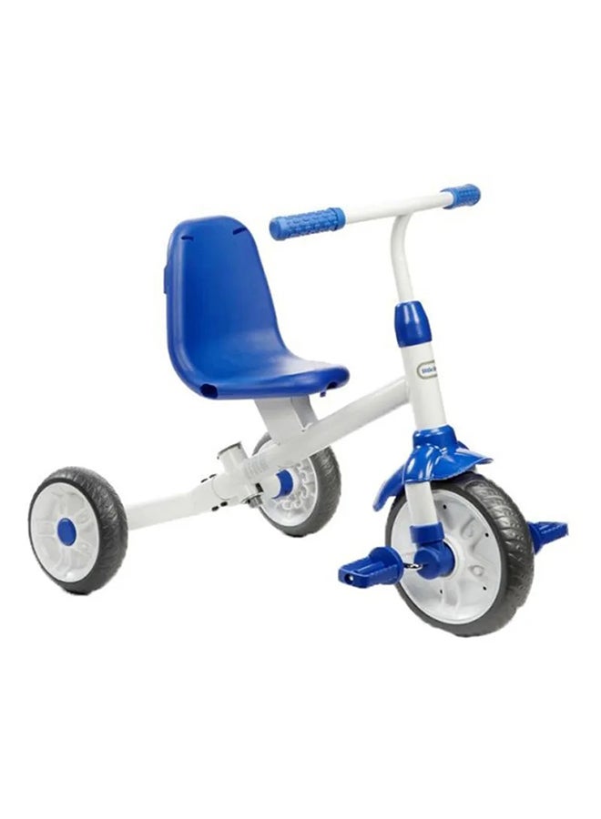 Adjustable, Detachable 3-in-1 Steering Trike Ride N Learn Tricycles for Kids 26x19.7x34.25inch