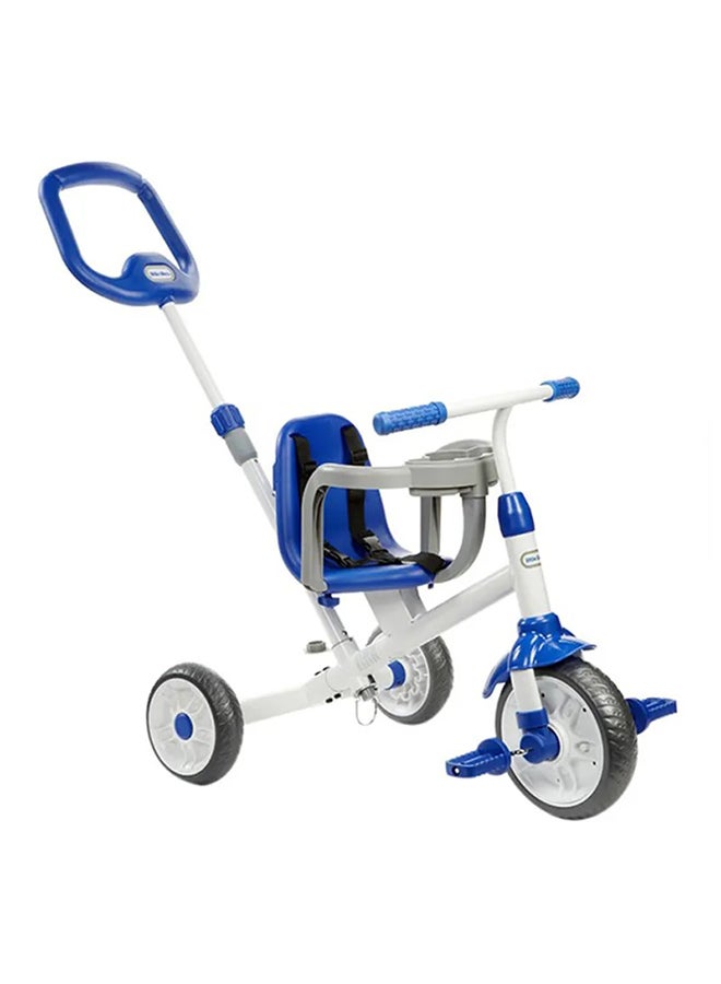 Adjustable, Detachable 3-in-1 Steering Trike Ride N Learn Tricycles for Kids 26x19.7x34.25inch