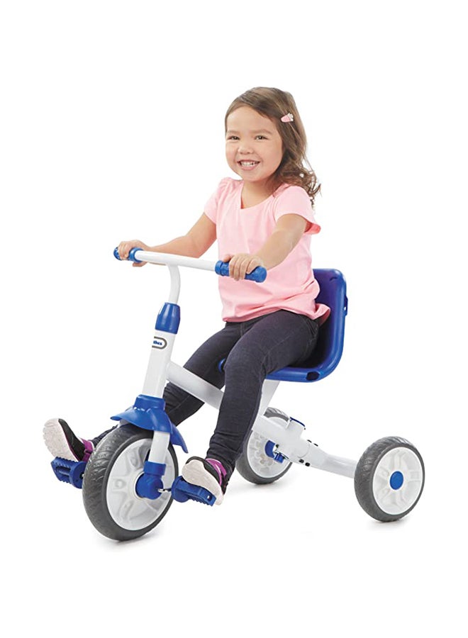 Adjustable, Detachable 3-in-1 Steering Trike Ride N Learn Tricycles for Kids 26x19.7x34.25inch
