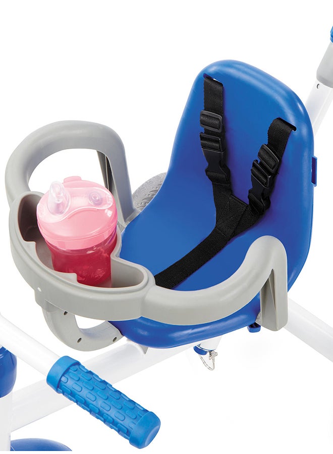 Adjustable, Detachable 3-in-1 Steering Trike Ride N Learn Tricycles for Kids 26x19.7x34.25inch