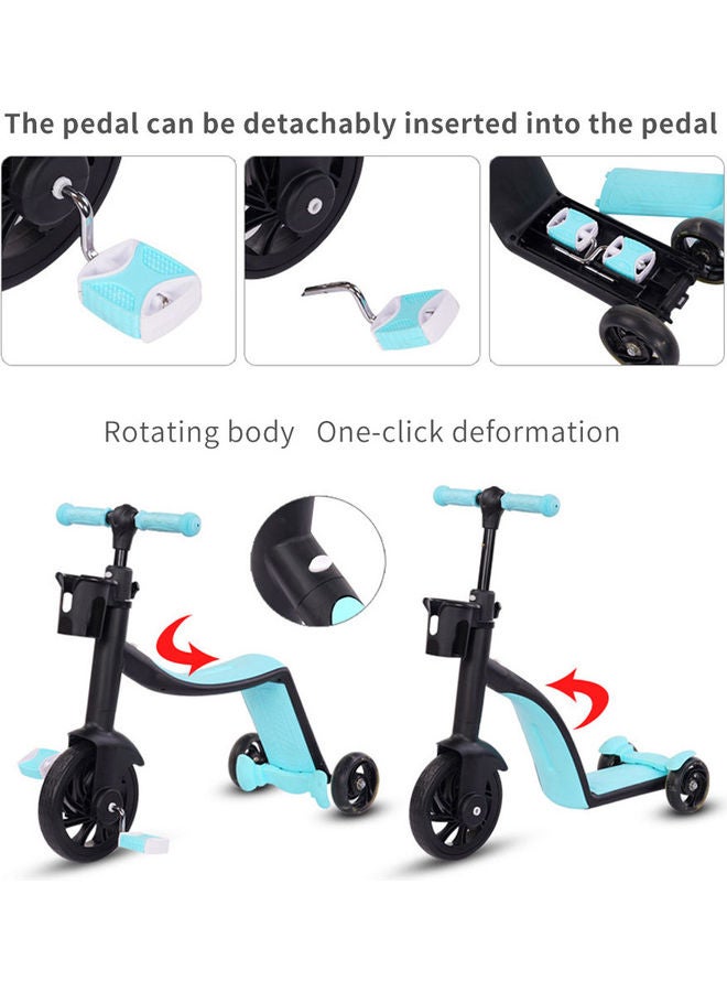 3-In-1 Multifunctional Balance Tricycle 76x29x28cm