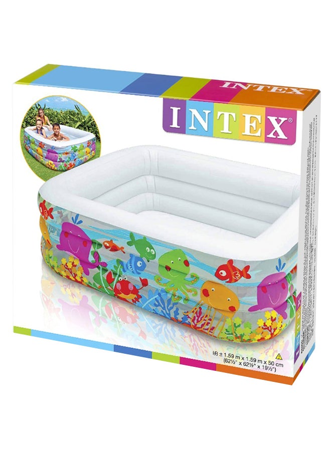 Clearview Aquarium Swim Pool 62.5x62.5x19.5inch 62.5x62.5x19.5inch