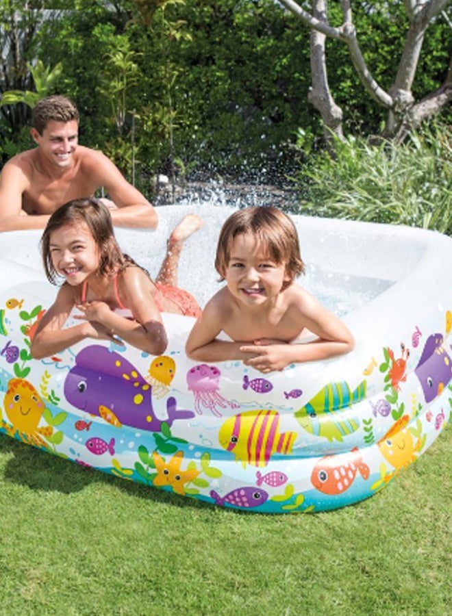 Clearview Aquarium Swim Pool 62.5x62.5x19.5inch 62.5x62.5x19.5inch