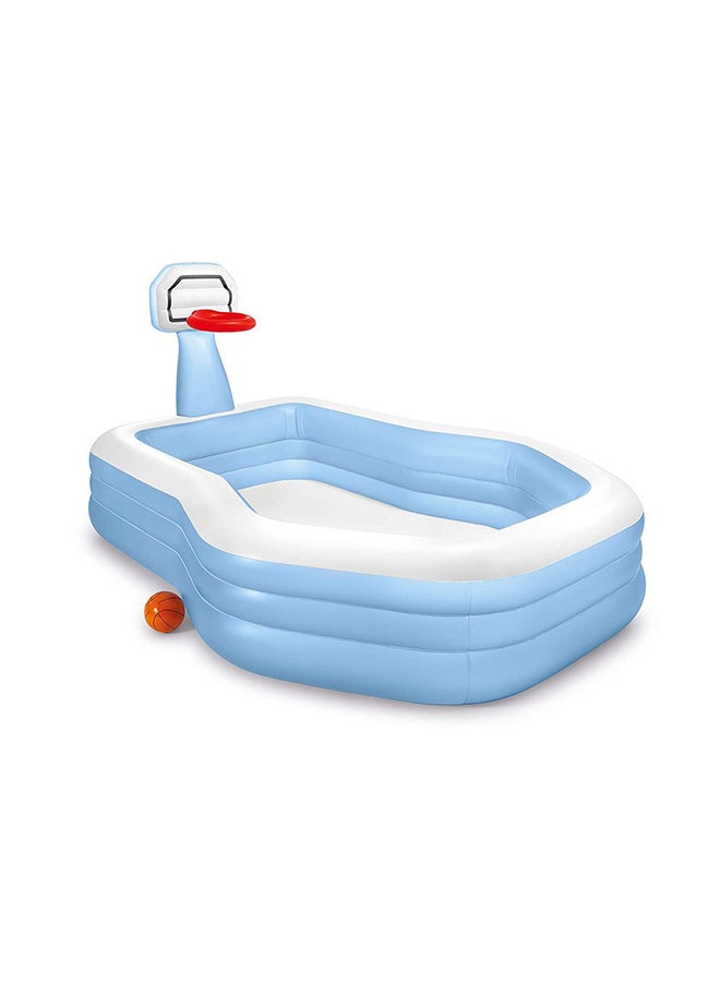 Swim Center Shoot in' Hoops Inflatable Family Pool 257x188x135cm