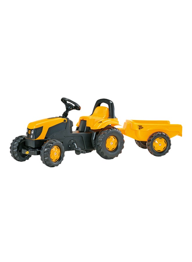 JCB  Ride-On Tractor And Trailer 134x52x47centimeter