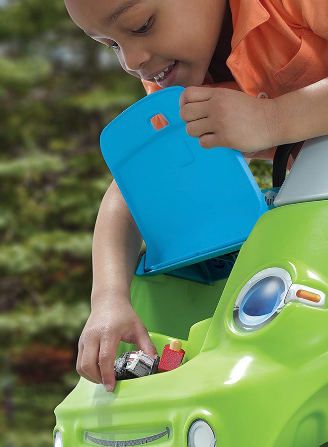 Cute Kids Sliding Car Cozy Coupe Ride-On Toy Toddler Push And Buggy Includes Working Doors Steering Wheel 73X47X87cm