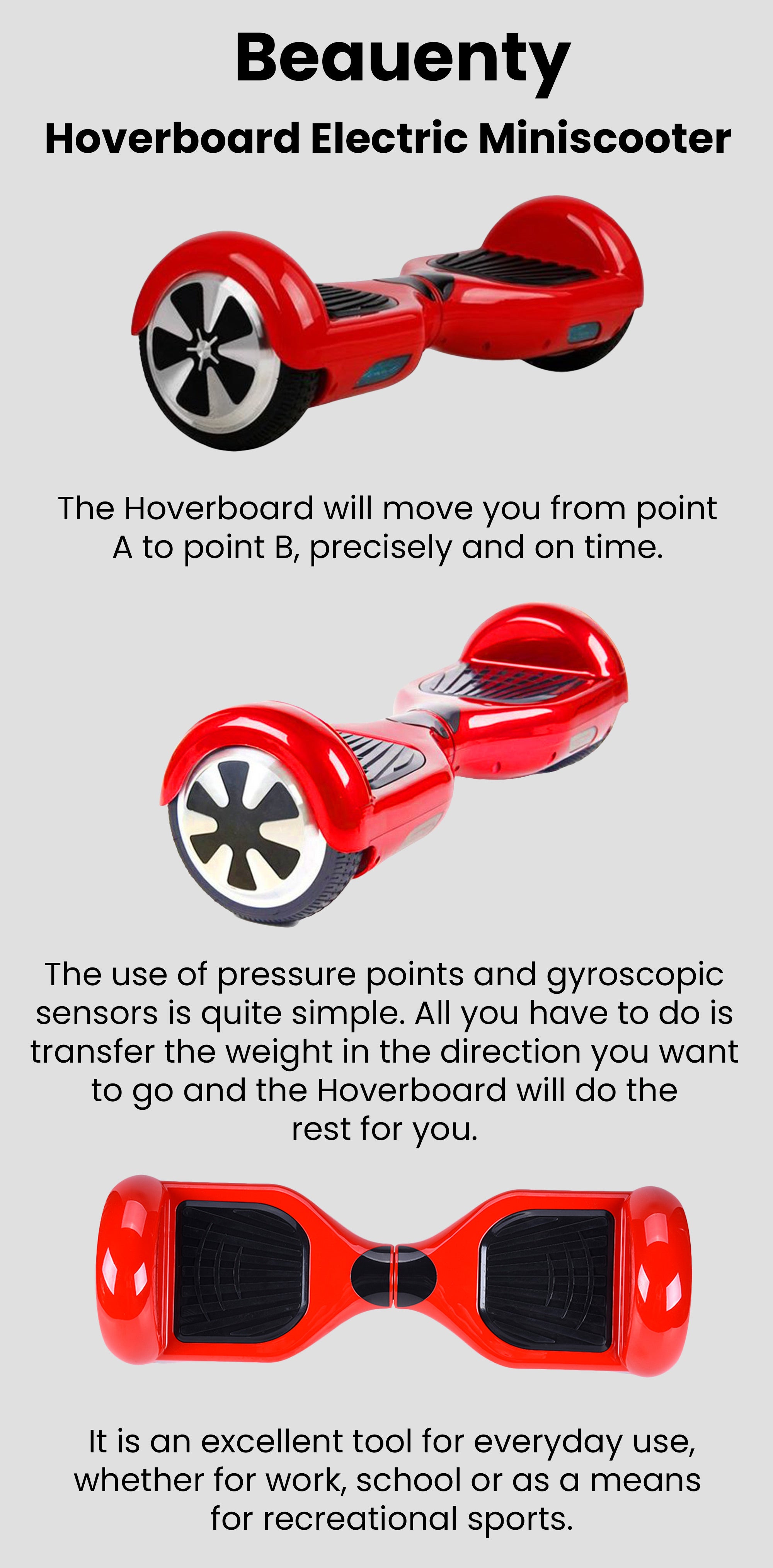 Hoverboard Electric Miniscooter Two Wheels Self Balancing Hover Board