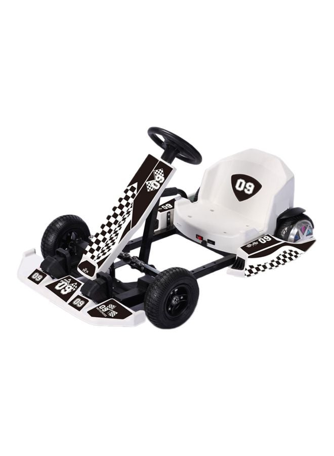 36 V Crazy Drift Electric Scooter Go Cart Kating Car With 4 Wheels For Kids White 83.6x65x33.4cm