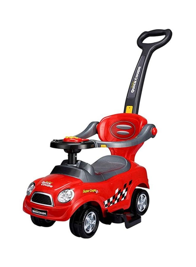 4-Wheels Push Walker Ride-On Car Durable Comfortable Premium Qualtiy For Kids 85x75x46cm