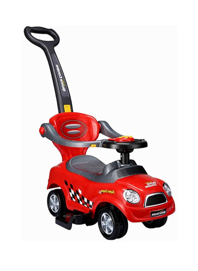 4-Wheels Push Walker Ride-On Car Durable Comfortable Premium Qualtiy For Kids 85x75x46cm