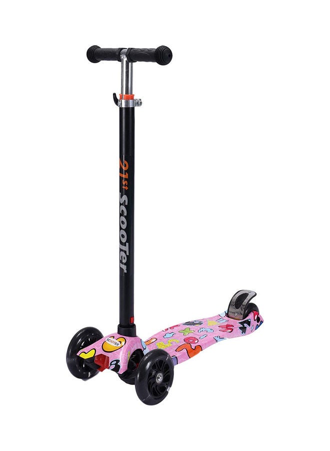 Foldable Kick Scooter with LED Light Up Wheels for Toddlers