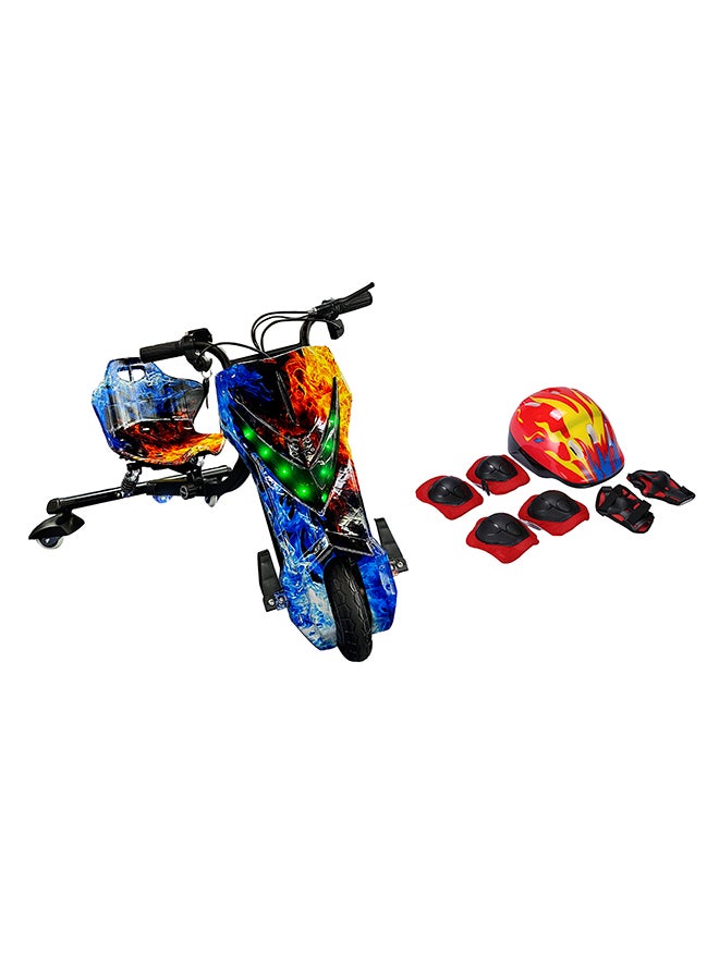 360 Degree 36 Volts Electric Drift Scooter With Bluetooth Music And Lights 85cm 85cm