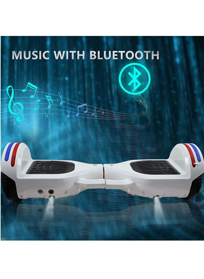 6.5inch Smart Electric Scooter 2 Wheels Self Balancing Scooter Lithium Battery Hoverboard Balance Scooter Bluetooth with Led Lights.