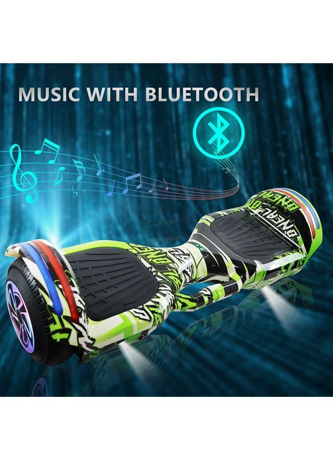 6.5inch Smart Electric Scooter 2 Wheels Self Balancing Scooter Lithium Battery Hoverboard Balance Scooter Bluetooth with Led Lights.