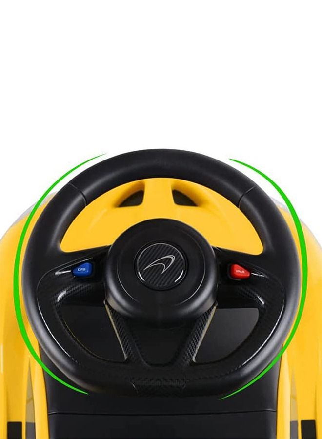 Baybee Licensed McLaren Ride on Baby Car for Kids Ride on Push Car with Music Button Kids Car with Storage Ride on Toy Car Push Ride on Car for Kids Baby Toddlers 1 to 3 Years Boys Girls Yellow