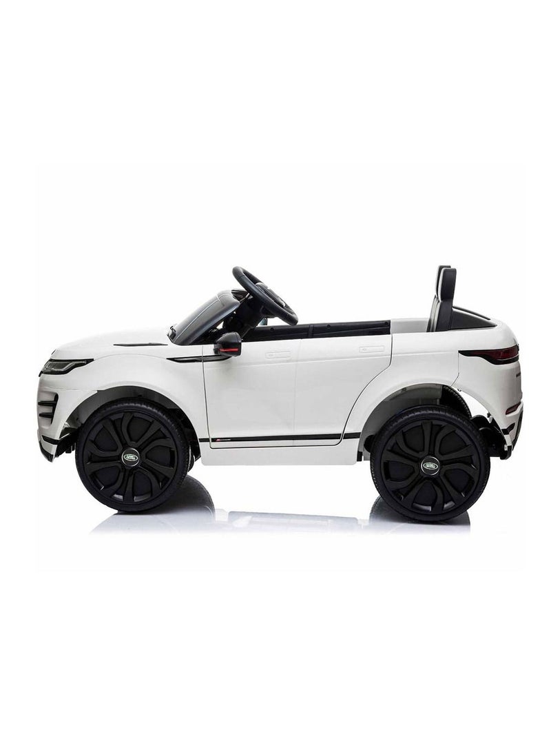 Range Rover Evoque Licensed Electric Car, 12V Ride On Car With Remote Control For Kids - White