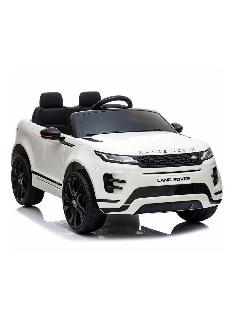Range Rover Evoque Licensed Electric Car, 12V Ride On Car With Remote Control For Kids - White