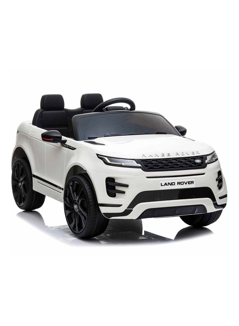 Range Rover Evoque Licensed Electric Car, 12V Ride On Car With Remote Control For Kids - White