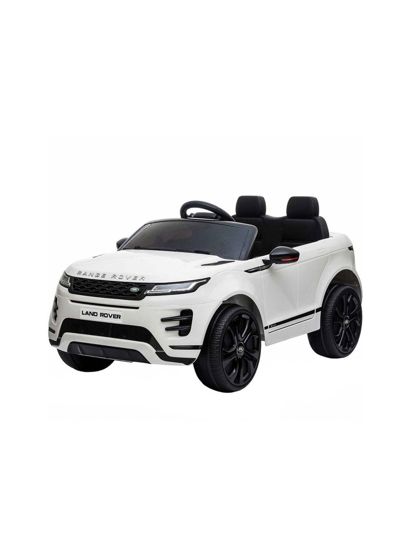 Range Rover Evoque Licensed Electric Car, 12V Ride On Car With Remote Control For Kids - White
