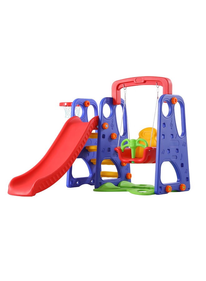 3-In-1 Adjustable Swing And Slide With Basketball Game Learning Education Toy Set 180x162x126cm