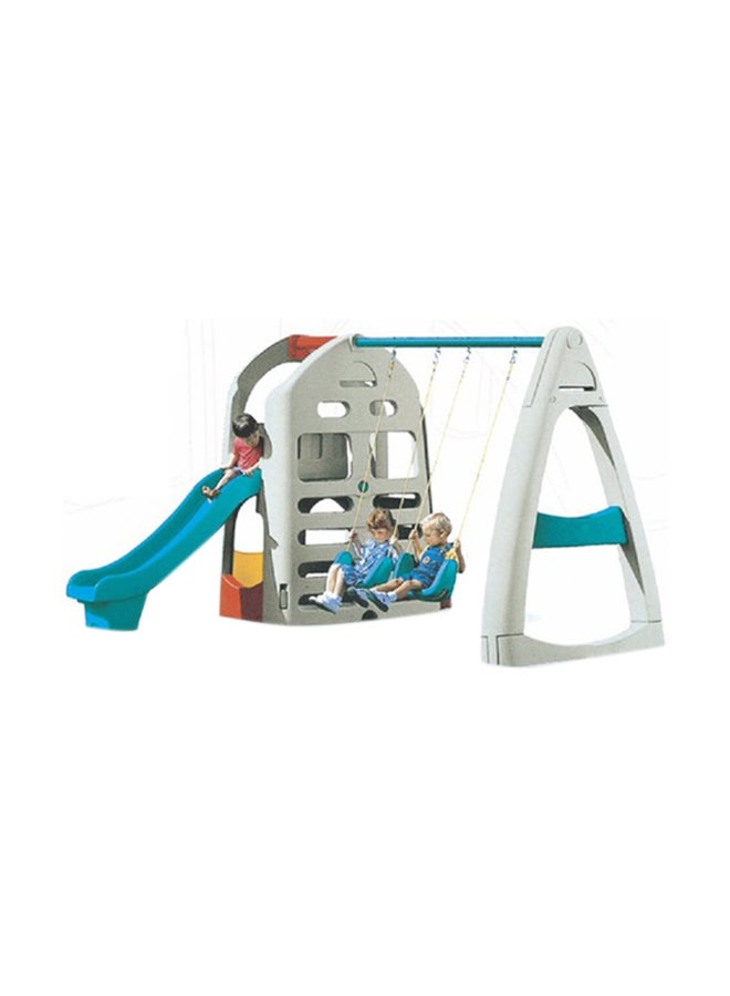 Slide And Twin Swing Set 191x 193x 415cm