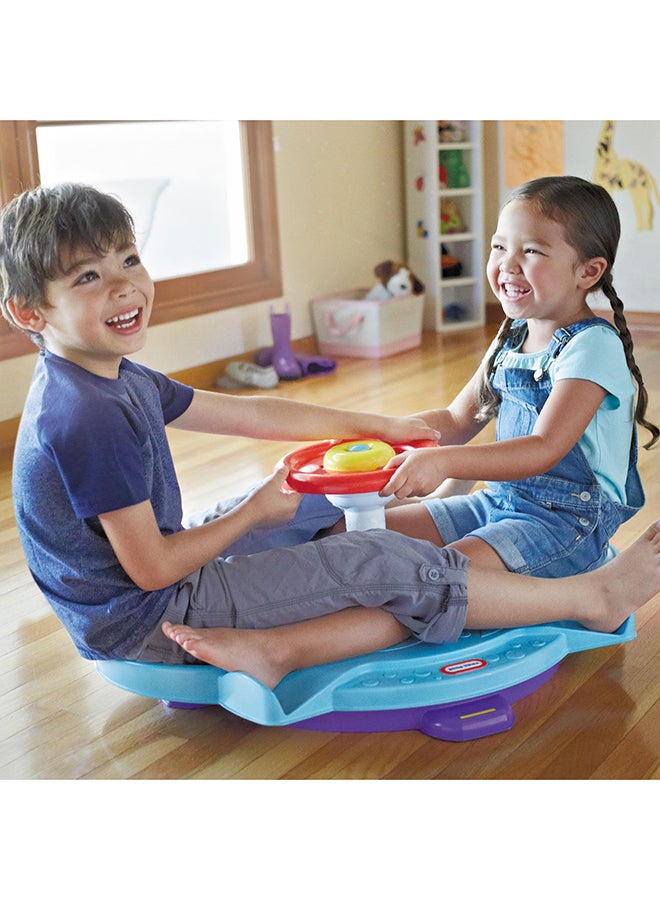 Twist And Splash Fun Zone Entertainer Dual Twister Seated Spinner For Kids 36x18x24inch