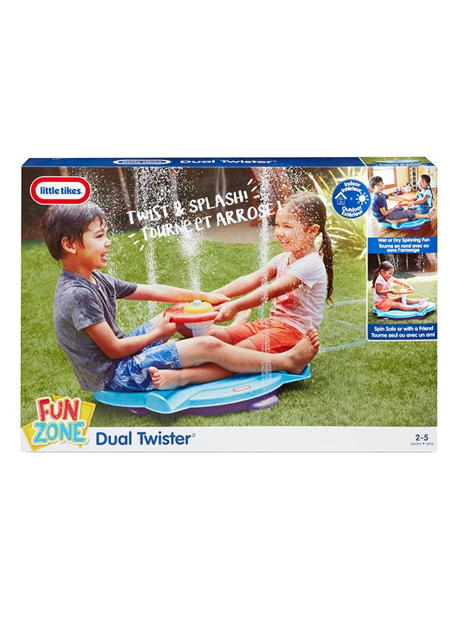 Twist And Splash Fun Zone Entertainer Dual Twister Seated Spinner For Kids 36x18x24inch