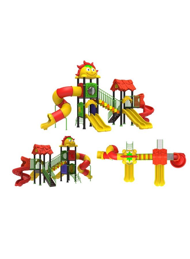 Children Playground Equipment Outdoor Plastic Slide Playsets
